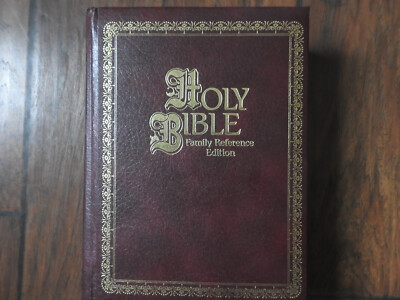 Holy Bible Family Reference New King James Version Red Letter Nelson Leather-image
