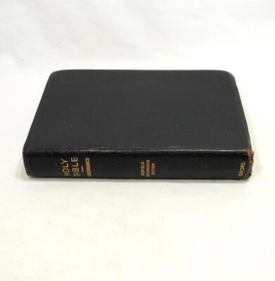 VTG Scofield Reference Holy Bible Oxford Morocco Leather 1945 Concordance USA-image