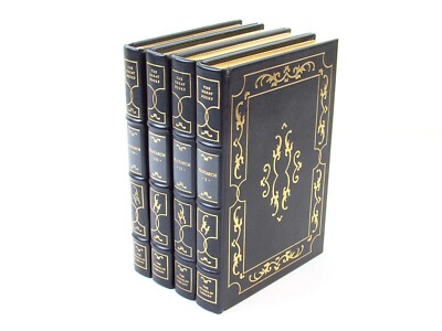 Plutarch's Lives (4-Volume Set) Franklin Library Great Books 1979 Leather-image