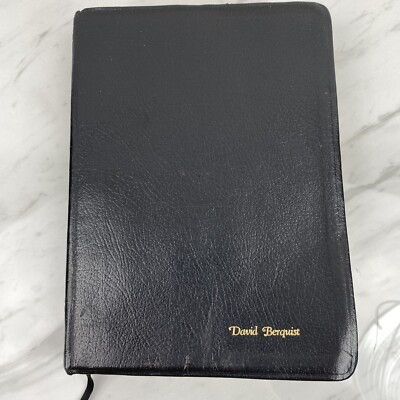 1990 Kirkbride Black Leather Bound Thompson Chain Reference Study Bible NIV-image