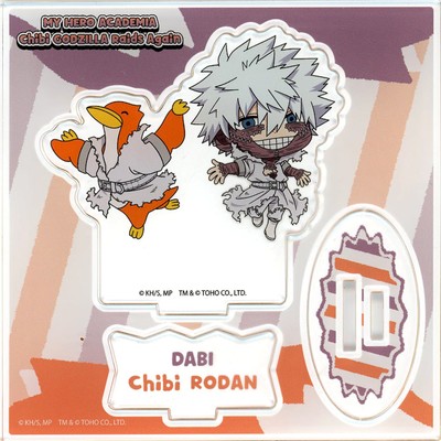 My Hero Academia Dabi Chibi Rodan Acrylic Stand Plate Chibi Godzilla's Counte...-image