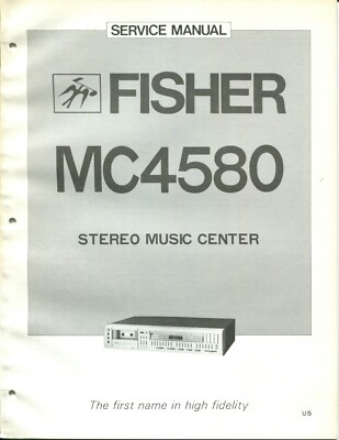 Vintage Fisher Service Manual Stereo Music Center MC-4580-image