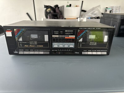 Studio Standard By Fisher CR-W34H Stereo Double Cassette Deck Player In Black-image
