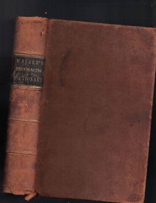 Walker's Pronouncing Dictionary 1869 John Walker Critical Pronouncing Dictionary-image
