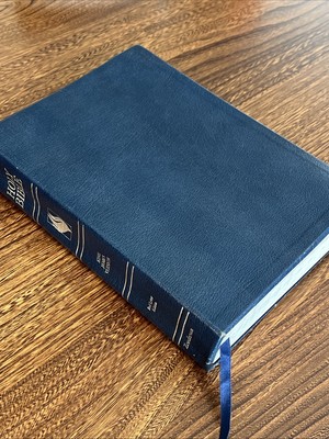 Full Life Study Bible KJV Zondervan Red Letter Edition 1992 Rare Navy Leather-image