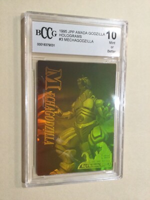 MECHAGODZILLA Hologram 1995 JPP Amada BCCG 10 Mint Or Better RARE-image