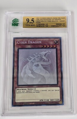 GFP2 Cyber Dragon (GFP2-EN178) 1st Edition Ghost Rare MNT 9.5 GEM MINT-image