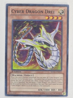 Cyber Dragon Drei - SDCS-EN005 - Cyber Strike - Yugioh - *1ST EDITION*-image