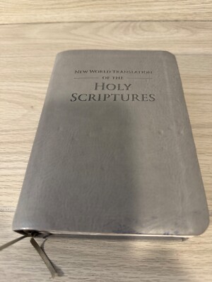 New World Translation of the Holy Scriptures Grey Faux Leather Big Book-image