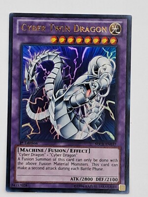 Cyber Twin Dragon - SDCR-EN037 - Ultra Rare - 1st Edition NM YuGiOh-image