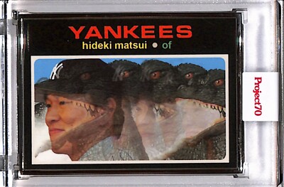 2021 TOPPS PROJECT 70 #285 HIDEKI MATSUI by ACTION BRONSON SILVER 49/51 GODZILLA-image