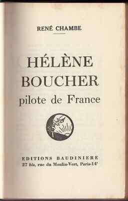 Helene Boucher Biography Women World Record Pilot Aviation-image