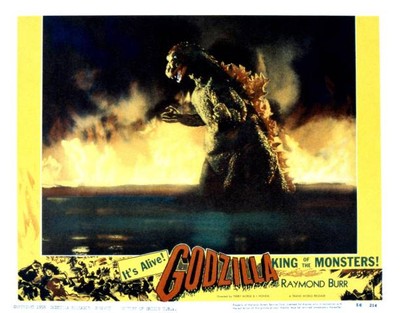 Godzilla Lobby Card KING OF THE MONSTERS 1956 Old Film Movie Photo 4-image