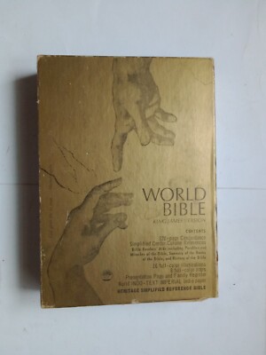 THE WORLD BIBLE RED LETTER HERITAGE REFERENCE BLACK LEATHER-image