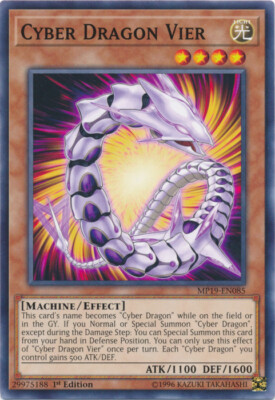 Cyber Dragon Vier - MP19-EN085 - Common - 1st Edition x3 - Near Mint-image
