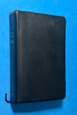 HOLY BIBLE King James Missionary Edition Ready References Leather Mormon-image