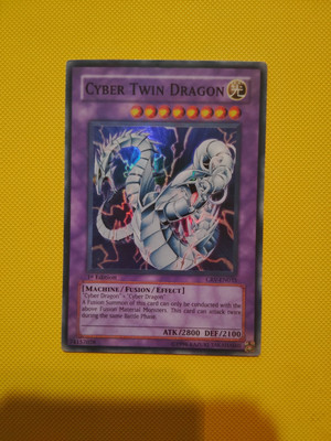 Cyber Twin Dragon CRV-EN035 Ultimate Rare 1st Edition LP Yugioh Card-image