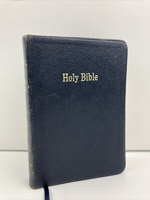 Holy Bible Revised Standard Version 2nd Edition Reference  1971 Black Leather-image