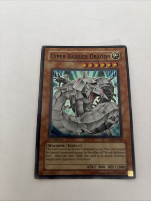 Yugioh! Cyber Barrier Dragon SOI-EN006 Super Rare 1st Edition LP-image