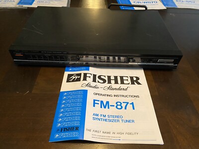 Vintage Fisher Studio Standard AM/FM Stereo Synthesizer Synth Tuner Model FM-871-image