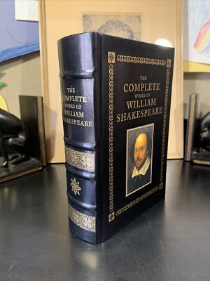 The Complete Works Of William Shakespeare: 1994 Barnes & Noble Leather Bound VG-image