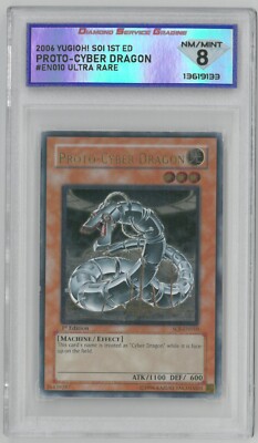 2006 Yugioh! Soi PROTO-CYBER DRAGON #EN010 Ultra Rare 1st 💎 DSG 8 NM/Mint-image