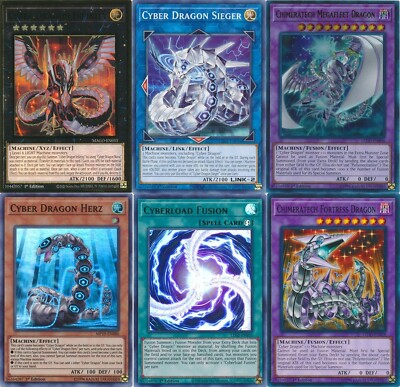 Yu-Gi-Oh Complete Cyber Dragon Deck + Extra Bonus-image