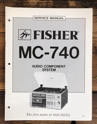 Fisher MC-740 Stereo  Service Manual *Original*-image