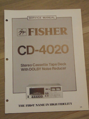 Fisher CD-4020 Service Manual Stereo Cassette Tape Deck-image
