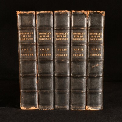 1831 5vol The Life Of Samuel Johnson James Boswell New Edition John Wilson Cr...-image