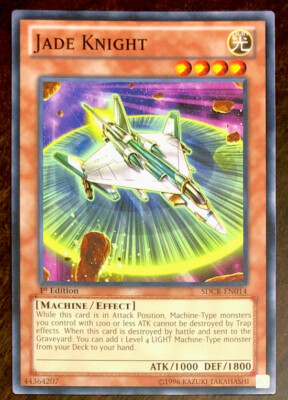 Jade Knight SDCR-EN014 YuGiOh! Cyber Dragon Revolution 1st Ed NEAR MINT New x1-image