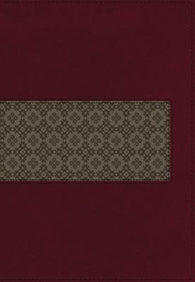 KJV Study Bible Imitation Leather Maroon/Brown Indexed Red Letter Edition: Secon-image
