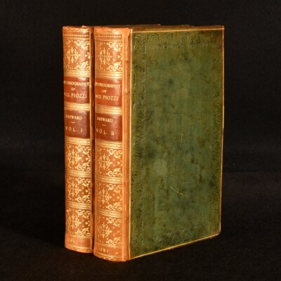 1861 2Vols Autobiography Letters and Literary Remains Mrs Piozzi A Hayward First-image