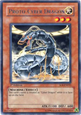 Proto-Cyber Dragon - SOI-EN010 - Rare - 1st Edition Near Mint Shadow of Infinity-image