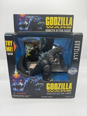 Electronic Godzilla Wars Monster Action Figure 1995 Toho Co No.30257 w/ card-image