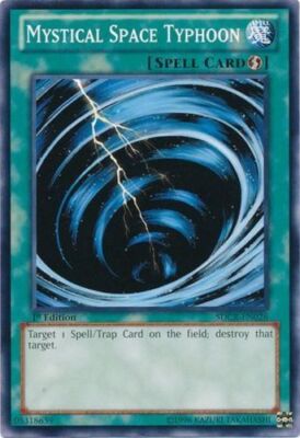 Yugioh! LP Mystical Space Typhoon - SDCR-EN026 - Common - 1st Edition Lightly Pl-image