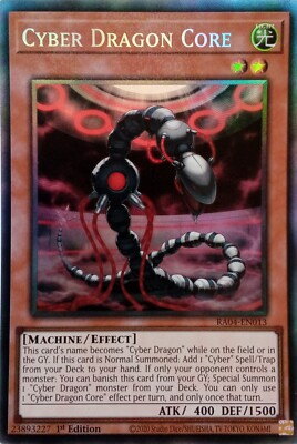 RA04-EN013 CYBER DRAGON CORE COLLECTOR'S RARE 1ST EDITION YuGiOh CARD-image