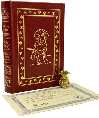 ✍️SIGNED Easton Press MARLEY & ME Collector DOGS LABRADOR Retrievers ILLUSTRATED-image