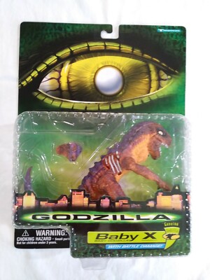 GODZILLA The Movie 1998 Trendmasters - BABY X  BABY GODZILLA - MINT ON CARD-image