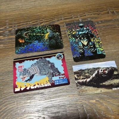 Vintage 1992-93 Godzilla Mothra 4 Cards Bandai Toho-image