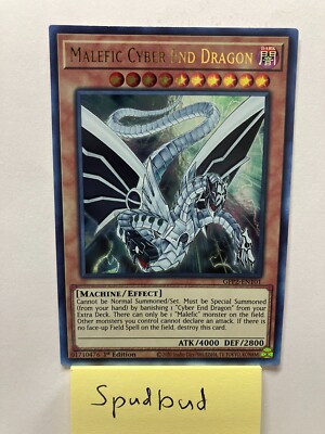 Malefic Cyber End Dragon Ultra Rare GFP2-EN101 (Lightly Played 1st Edition)-image