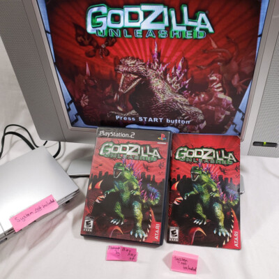 Godzilla Unleashed PS2 COMPLETE Black cib PlayStation 2 gozilla unleased 3 2007-image