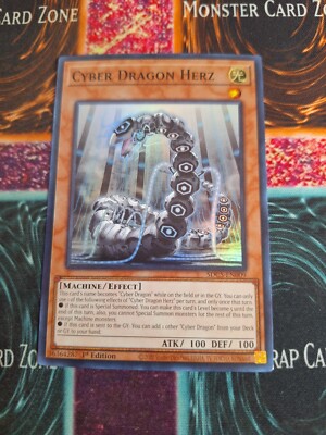 Yu-Gi-Oh! Cyber Dragon Herz SDCS-EN009 Super Rare 1st Edition Near Mint a1/-image