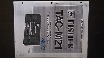 Fisher tac-m21 service manual COPY repair book stereo boombox 45 pages-image