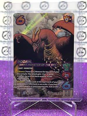 2024 UNIVERSUS GODZILLA  RODAN , MONSTER OF THE SKY #  CHA03-KRM 3/22  GAME CARD-image