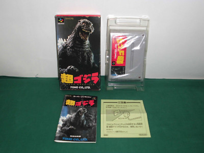 SNES -- SUPER GODZILLA -- Boxed. Super famicom. JAPAN GAME. 13785-image
