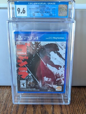 GODZILLA Playstation 4 PS4 2015 Game In Case CGC GRADED 9.6 Grade RARE-image
