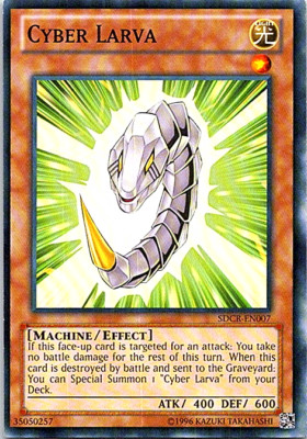 Cyber Larva SDCR-EN007 Yu-Gi-Oh! Card Light Play Unlimited-image