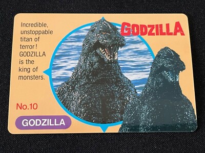 Godzilla Megalon Card 10 Banpresto 1993 TOHO Movie Rare Japan 2.32x3.38-image