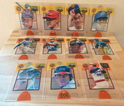 1996 BBM Diamond Heroes Run Producers Lenticular 3D Insert 11 Card Lot No Ichiro-image